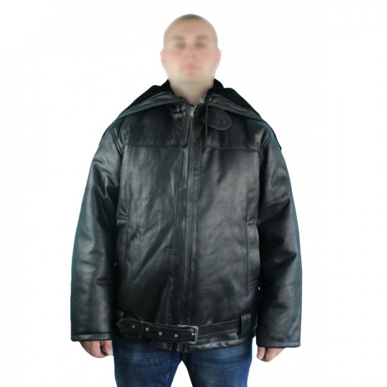 Russian clearance leather coat